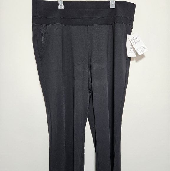 ATHLETA Womens NEW Venice High Rise Wide Leg Pants Elastic Waist Active Black 2X - Picture 8 of 16